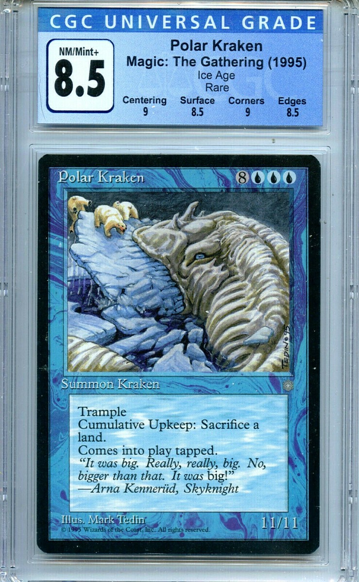 228枚 Magic the Gathering Ice Age MTG Ice Age Polar Kraken CGC 8.5 NM-MT+ Magic Card WOTC