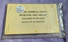 VGH M8 Chemical Agent Detector Paper NOS in original plastic bag, book 25 sheets — photo 1
