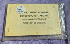 VGH M8 Papier do wykrywania środków chemicznych NOS w oryginalnej plastikowej torbie, książka 25 arkuszy