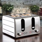 Daewoo Deauville 4 Slice Toaster Stainless Steel Kitchen Appliance 860 -1050W