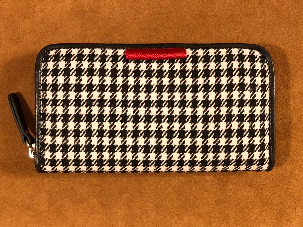 小物 90s Y's Houndstooth Wo Felt wallet 90s Y's Houndstooth Wo Felt wallet 【公式通販】