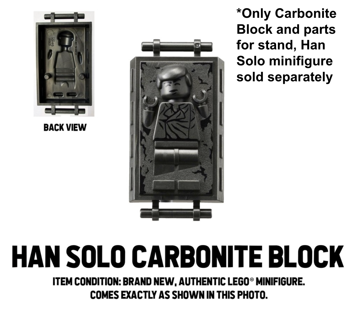 LEGO Star Wars Han Solo Frozen in Carbonite Block Minifigure Part