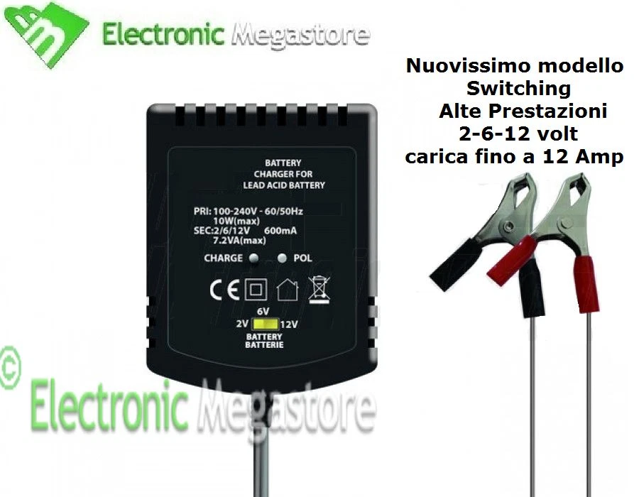 Alimentatore 6v Caricabatteria Bianco 6V Per Baby Monitor Estivi - Compatibile Con Modelli #02041, #20021U, #02641 Alimentatore Baby Monitor 6V