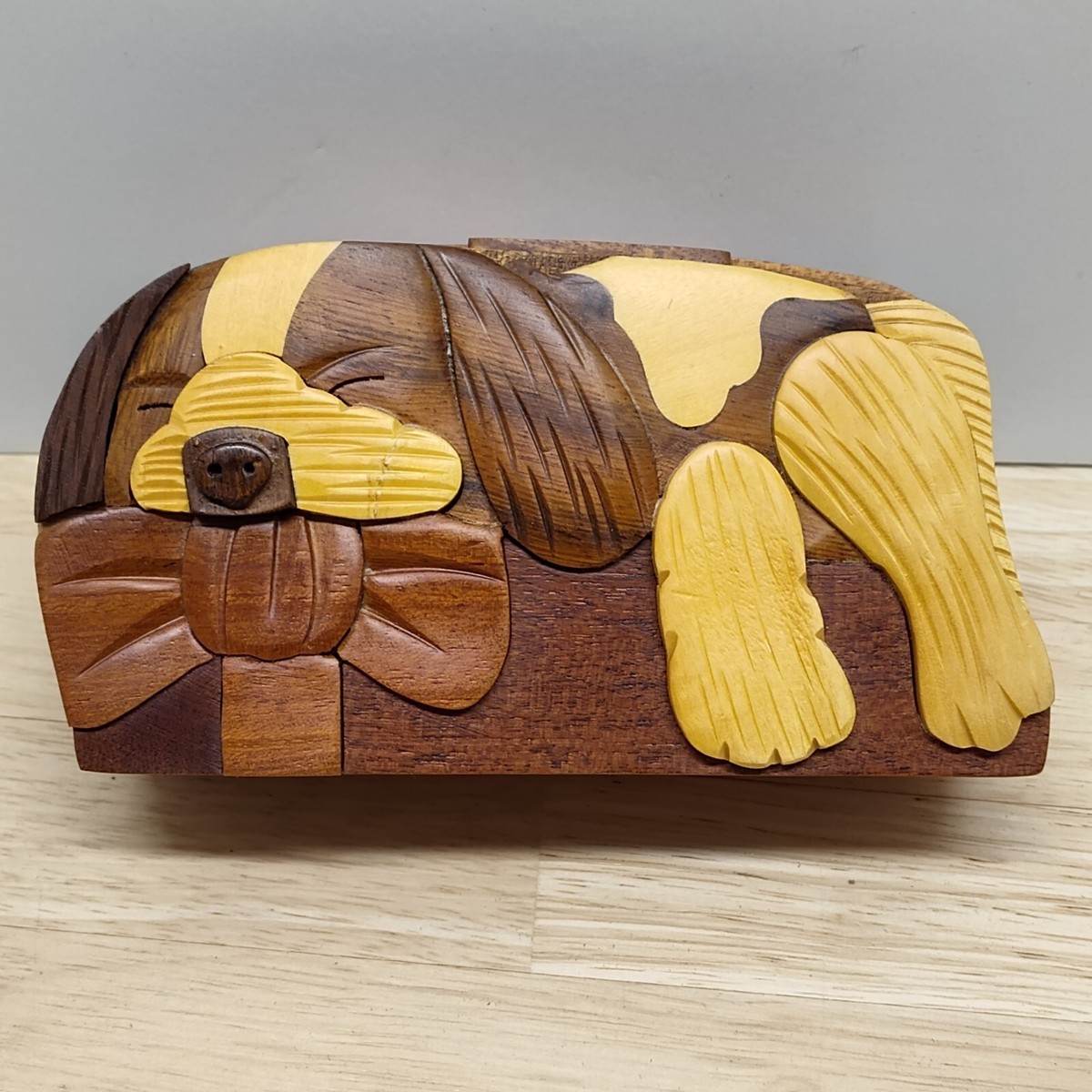 Carver Dan's Handcrafted Wood Puzzle Box 
