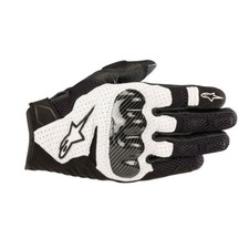 Alpinestars SMX-1 Air v2 Gloves Black  White Motorcycle Adventure Gloves