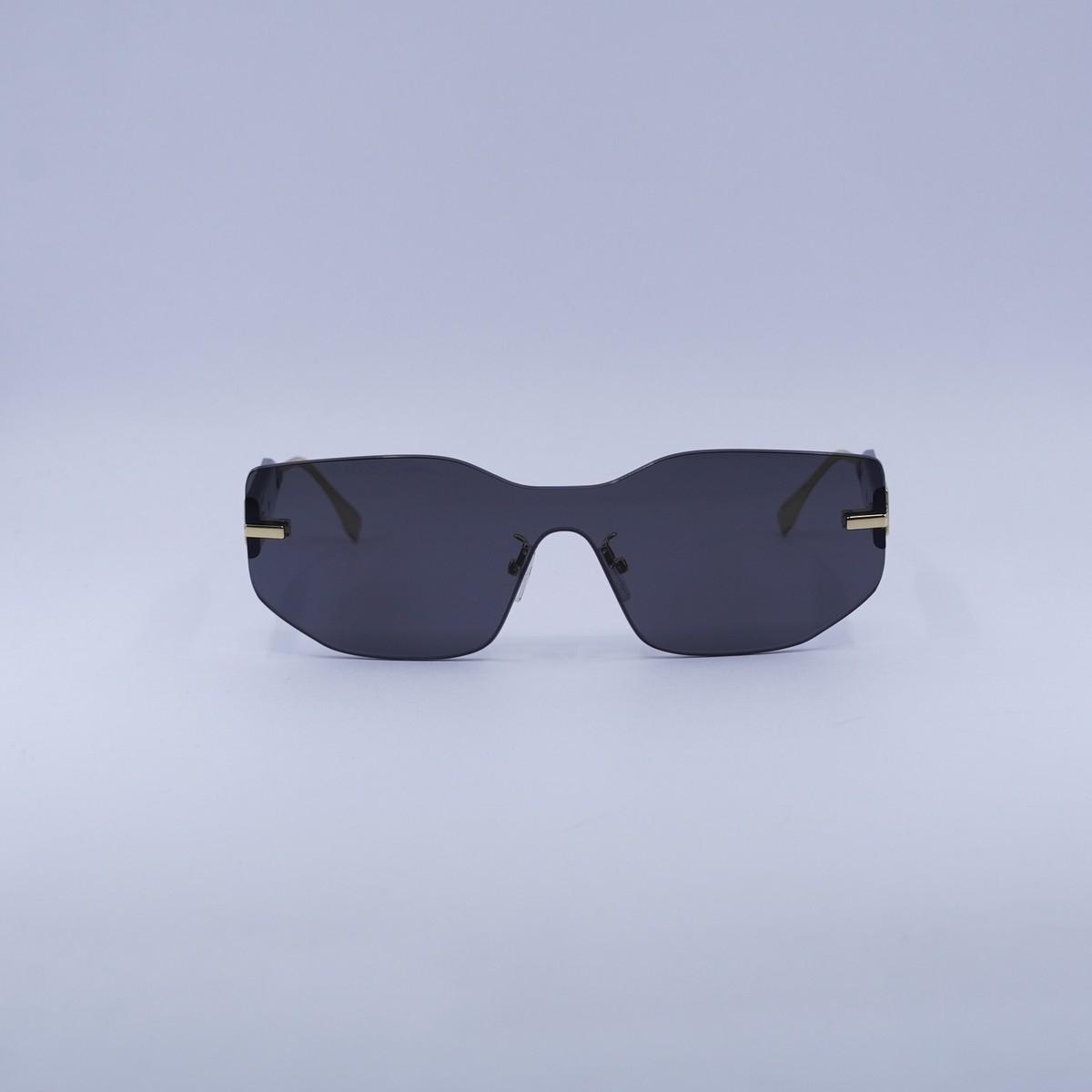 NEW FENDI SUNGLASSES FE40066U 30A GOLD/GRAY UNISEX EYEWEAR Fendi FE40066U XL (99 - 199) with Grey lenses and Gold frame  main image 3