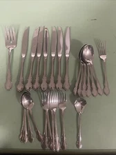 Oneida Community Cube TENNEYSON Stainless Flatware 26 Pc
