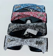 Mens Locs 91160 Lowrider Biker Flat Top Large Frame Bandana Sunglasses