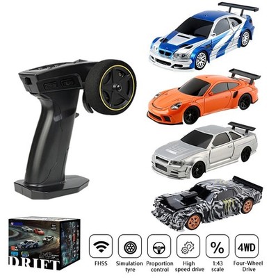 2.4G RC Drift Car Maßstab 1:43 4WD ferngesteuertes High Speed Mini Racing Spielzeugauto