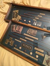 2 Vintage Golf History Shadow Boxes