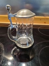 Bierkrug Glas Vintage Design 1960er Jahre