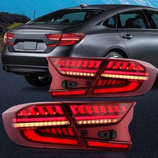 Pair Taillights Assembly Red Fits honda ACCORD 2018-UP LH+RH Side