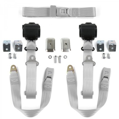 Ford Falcon 1960 - 1963 Standard 3pt G/G Bench Seat Kit w/Brackets 3 Belts  