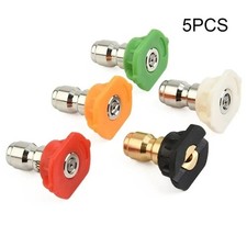 5Pcs Pressure Washer Spray Nozzles 1/4 Quick Connect Tips UK Kit