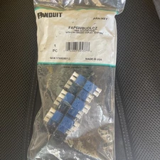 Panduit FAP6WBUDLCZ Fiber Adapter Panel W/ 6 Singlemode Ceramic Duplex Adapters