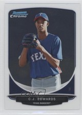 2013 Bowman Chrome Prospects Carl Edwards Jr CJ Edwards #BCP144 e8l
