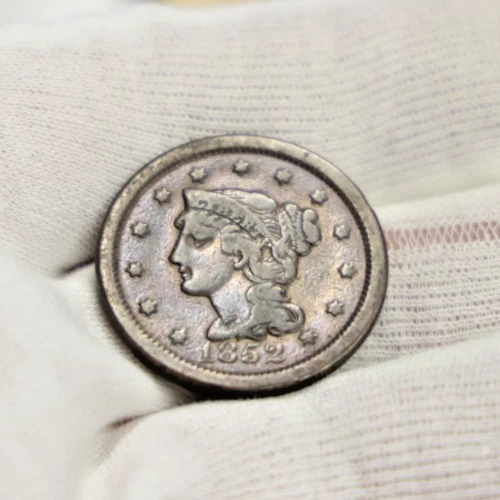 Photo of a 1852-P Large Cent from an eBay listing that sold on Jul 23, 2026