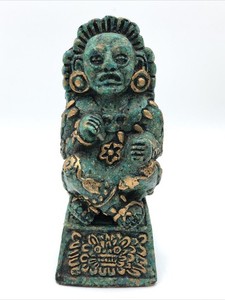 Vintage El Arte Azteca Aztec Mayan Reproduction Statue Figurine