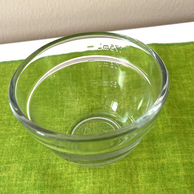 Pampered Chef Measuring One Cup Prep Bowl Glass Tempered Kitchen USA Excellent