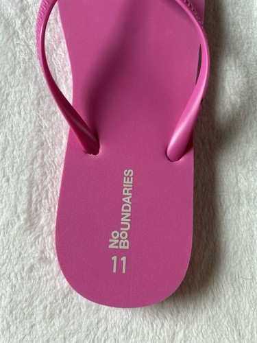 No Boundaries Pink Women's Travel Beach Pool Flip-flop Sandals Size 11 NWT - Picture 14 of 14
