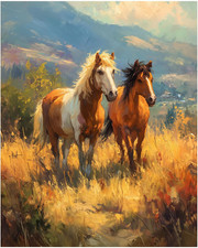 Horse Paint by Numbers Kit for Adults, Horse Paint by Number, Painting by Number