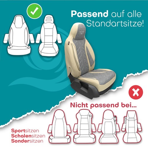 Fundas de asiento de autocaravana adecuadas para BLUEBIRD | HERM | 12 colores - Imagen 69 de 133