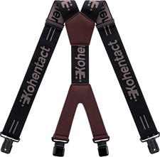 Mens Industrial Strength Suspenders 2-Inch Wide X-Back Heavy Duty Braces Strong