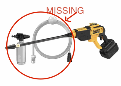 #ad DEWALT 20V MAX 550 PSI 1.0 GPM Cold Water Cordless Power Cleaner Tool Only $74.95