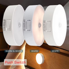 6x LED Motion Sensor Lights PIR Wireless Night Light Battery Cabinet Stair Lamp