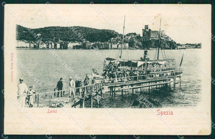 La Spezia Lerici Battello cartolina QZ7450