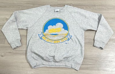 Vintage 1980s USS Kitty Hawk CV-63 Sweatshirt Streetwear Grunge Aviation