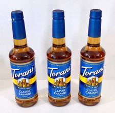 Torani Syrup, Classic Caramel, Sugar Free, 25.4 Ounces Pack of 3