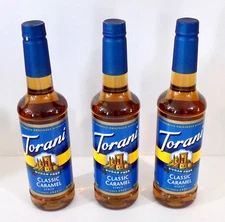 Torani Syrup, Classic Caramel, Sugar Free, 25.4 Ounces (Pack of 3)