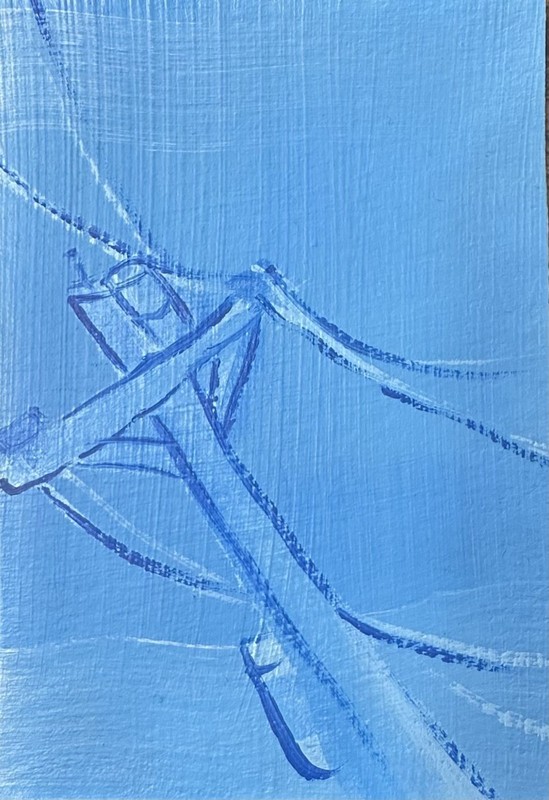 ACEO Original Oil Painting (2.5 X 3.5 in.) Landscape