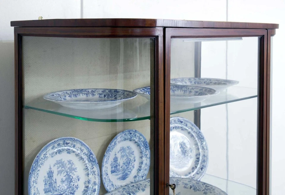 Edwardian Display Cabinet Mahogany Vitrine 1910 - Image 2 of 4