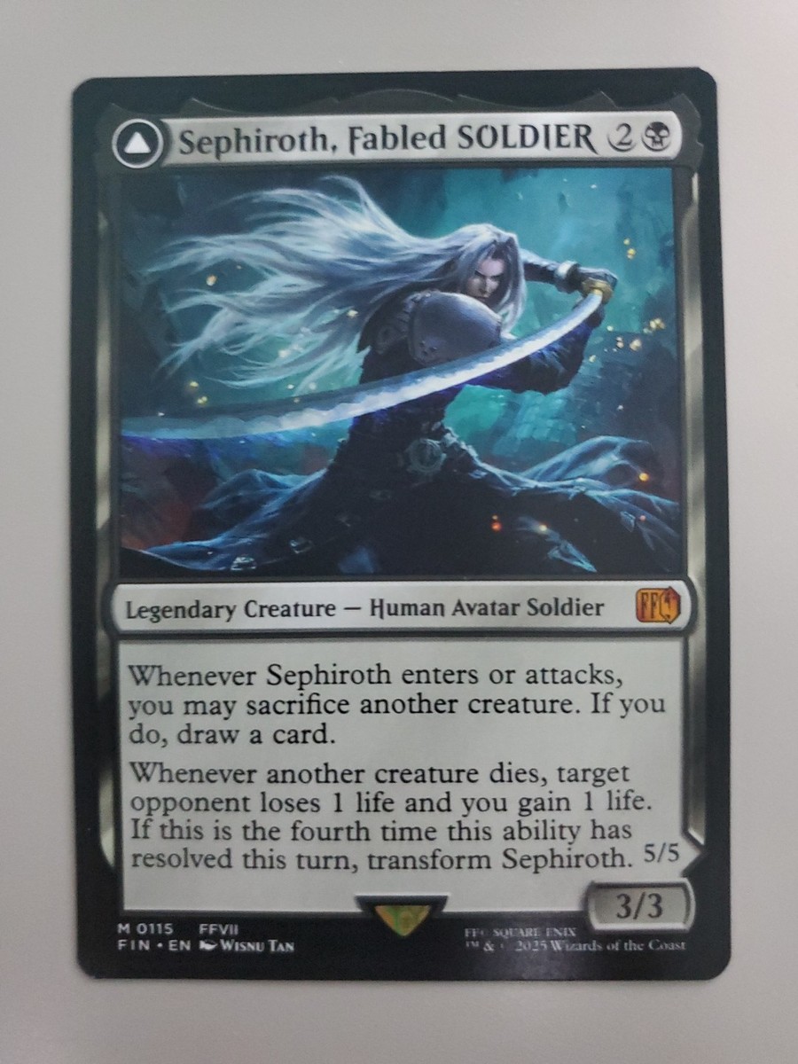 マジック：ザ・ギャザリング Sephiroth, Fabled SOLDIER & One-Winged Sephiroth, Fabled SOLDIER // Sephiroth, One-Winged Angel