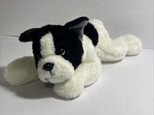 FAO Schwarz 12 BOSTON TERRIER Puppy Dog Plush French Bulldog Stuffed Animal