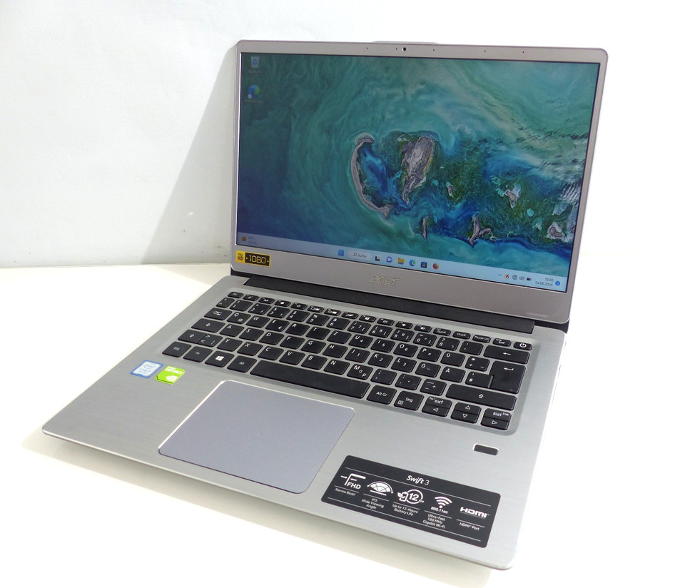 Notebook Acer Swift 3 sf314-56 Intel i7-8565U 8 GB 512 GB SSD MX250 Win11 14" #102