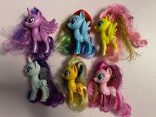 My Little Pony G4 Movie Friendship Festival Figures 3" Brushable Hair Mane 6 Lot