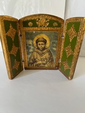 Ikone "Hl. Franz von Assisi" - Handgefertigt kleiner Altar