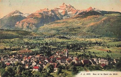 Bex-les-Bains AIGLE VD et Dent du Midi