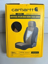 Carhartt Universal Nylon Duck Canvas Fitted Bucket Seat Cover - Brown