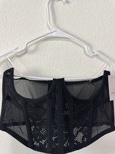 Auden Lace Corset Bustier Top Black Size S New With Tags