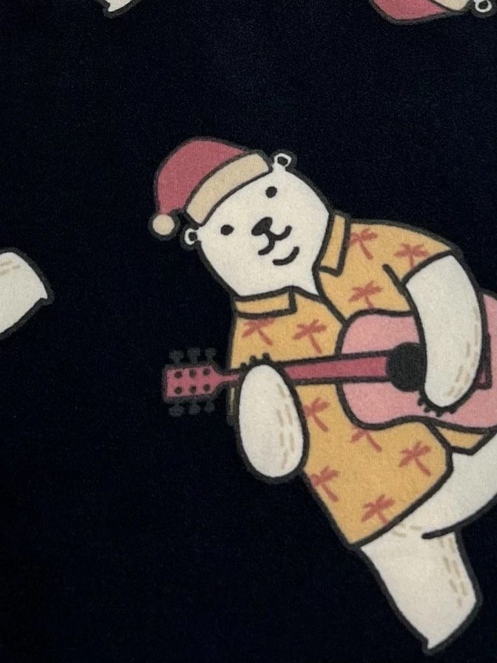 Leggings LuLaRoe OS Talla Única Raro Navidad Tropical OSO POLAR Divertido Hawaii Aloha Foto 3 de 4