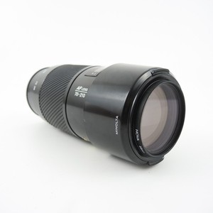 Minolta AF 70-210mm f/4 Beercan Zoom Lens A Mount + Hood Vintage - working