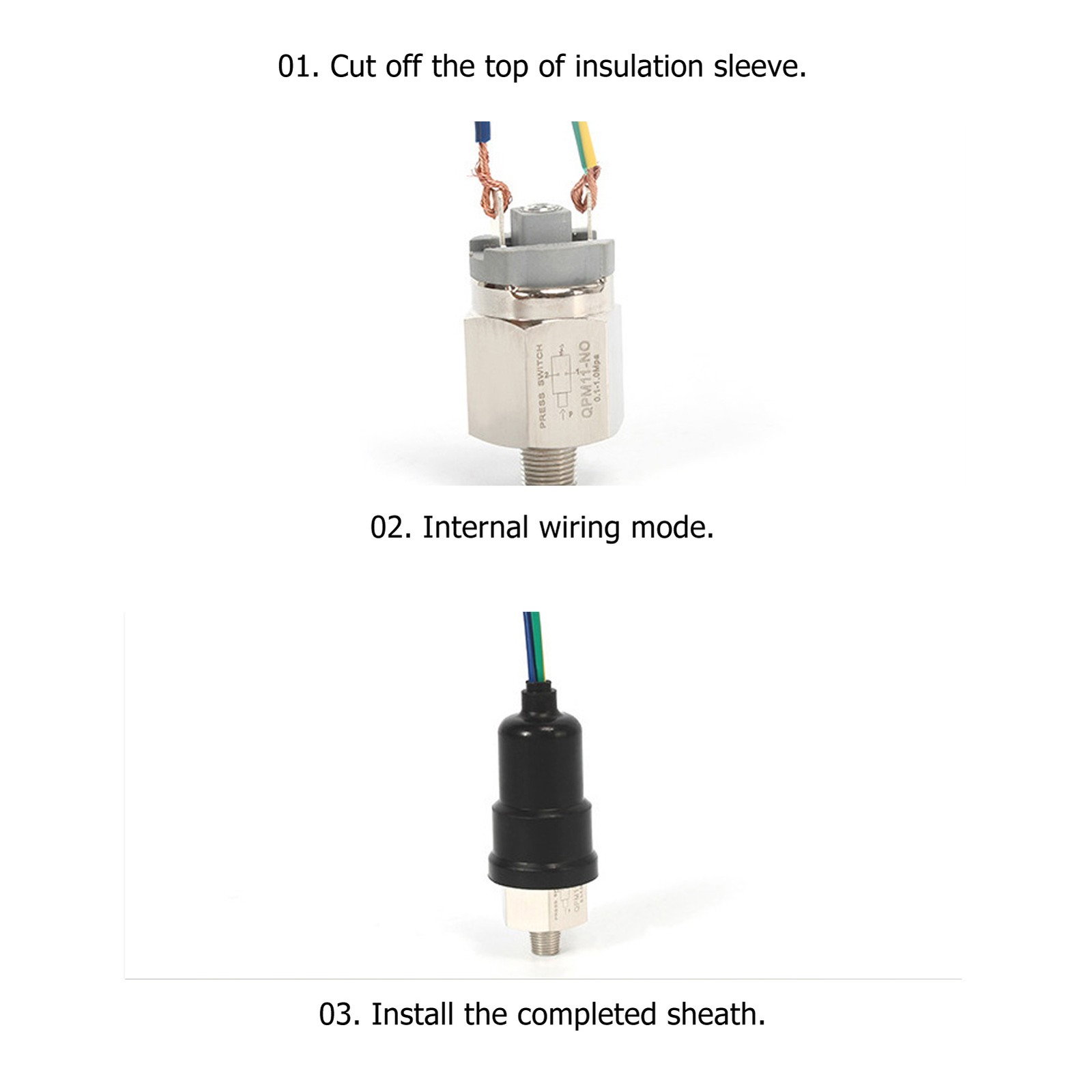 Pressure Switch Stainless Steel Rubber Pressure Control Switch Diaphragm Type☜