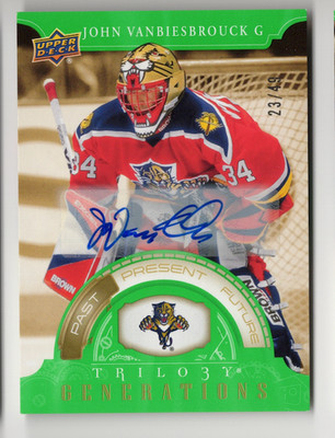 2022-23 Trilogy Generations Past Present Future Autograph John Vanbiesbrouck /49