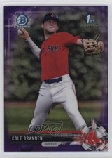 2017 Bowman Draft Chrome Purple Refractor 242/250 Cole Brannen #BDC-193 s3g