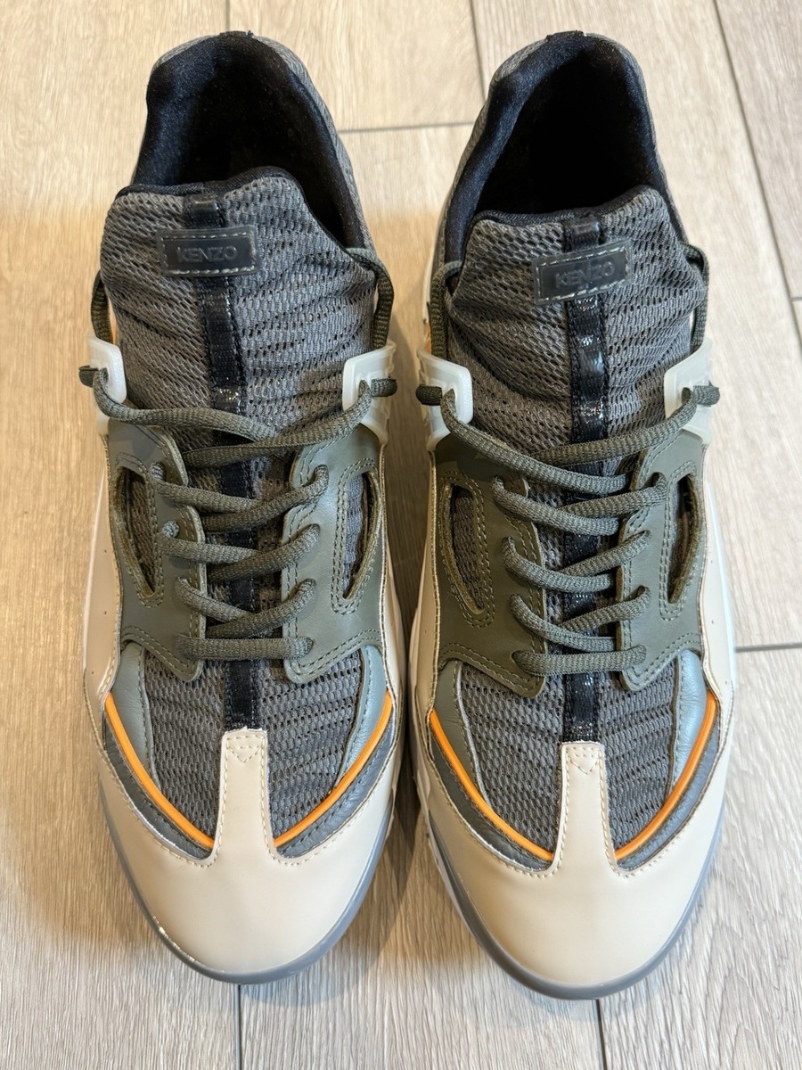 MEN'S KENZO SONIC LACE-UP SNEAKERS, MADE IN PARIS FRANCE, SIZE UK