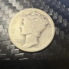 1918 Mercury Dime 10C Silver Circulated US Coin Uncertified Business Strike